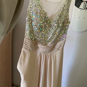 Beaded Top Prom Dress